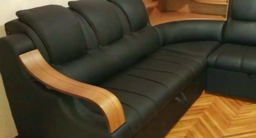 Перетяжка кожаного дивана. САО Москвы